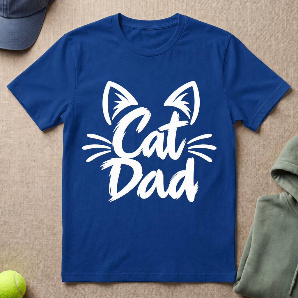 Cat Dad Whiskers T-Shirt
