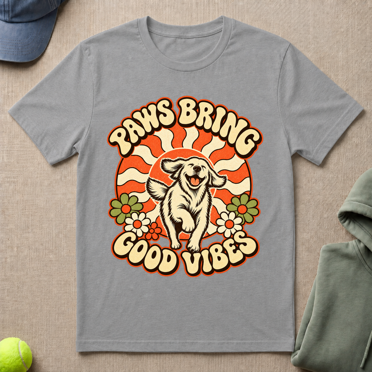 Paws Bring Good Vibes T-Shirt