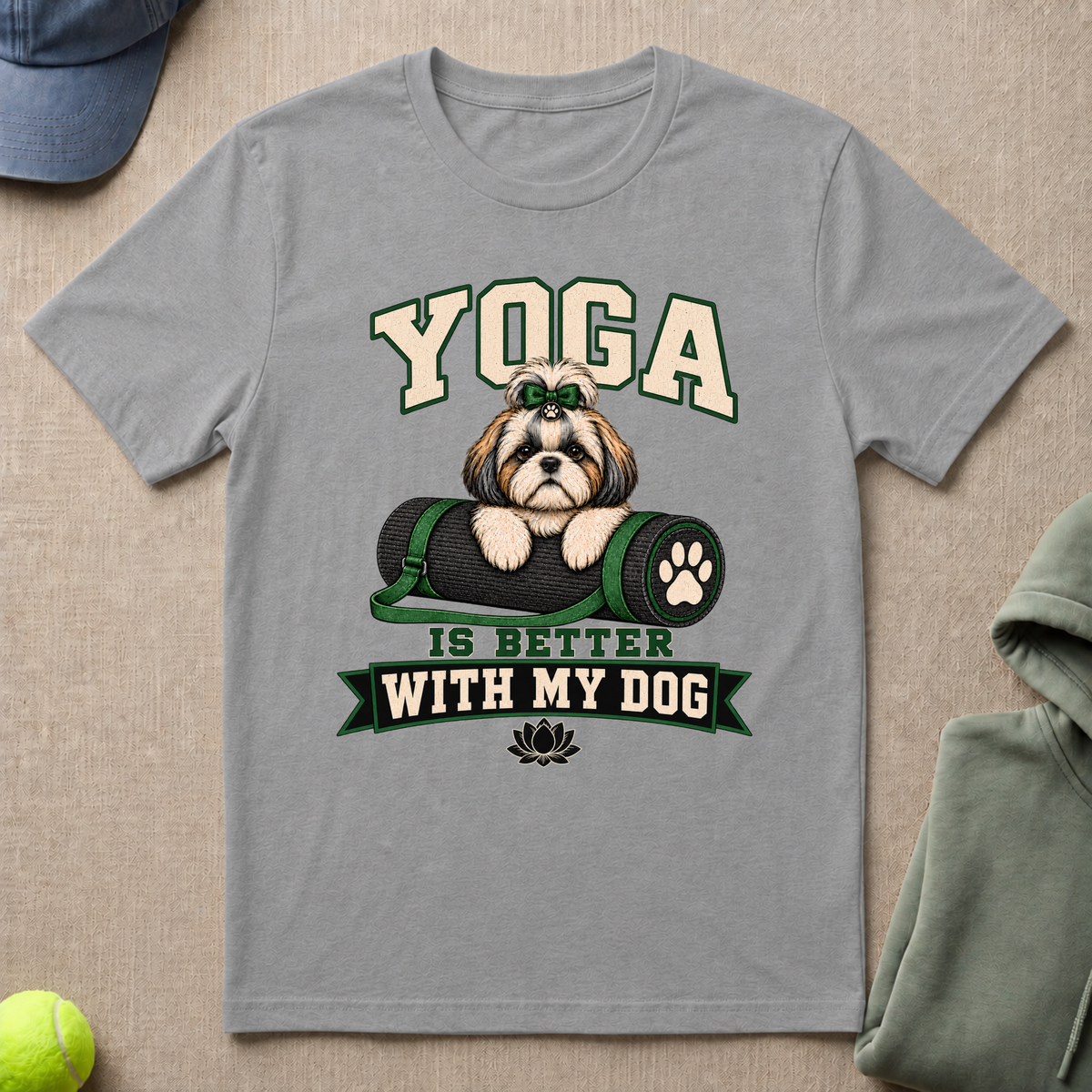 Yoga Better With Dog T-Shirt