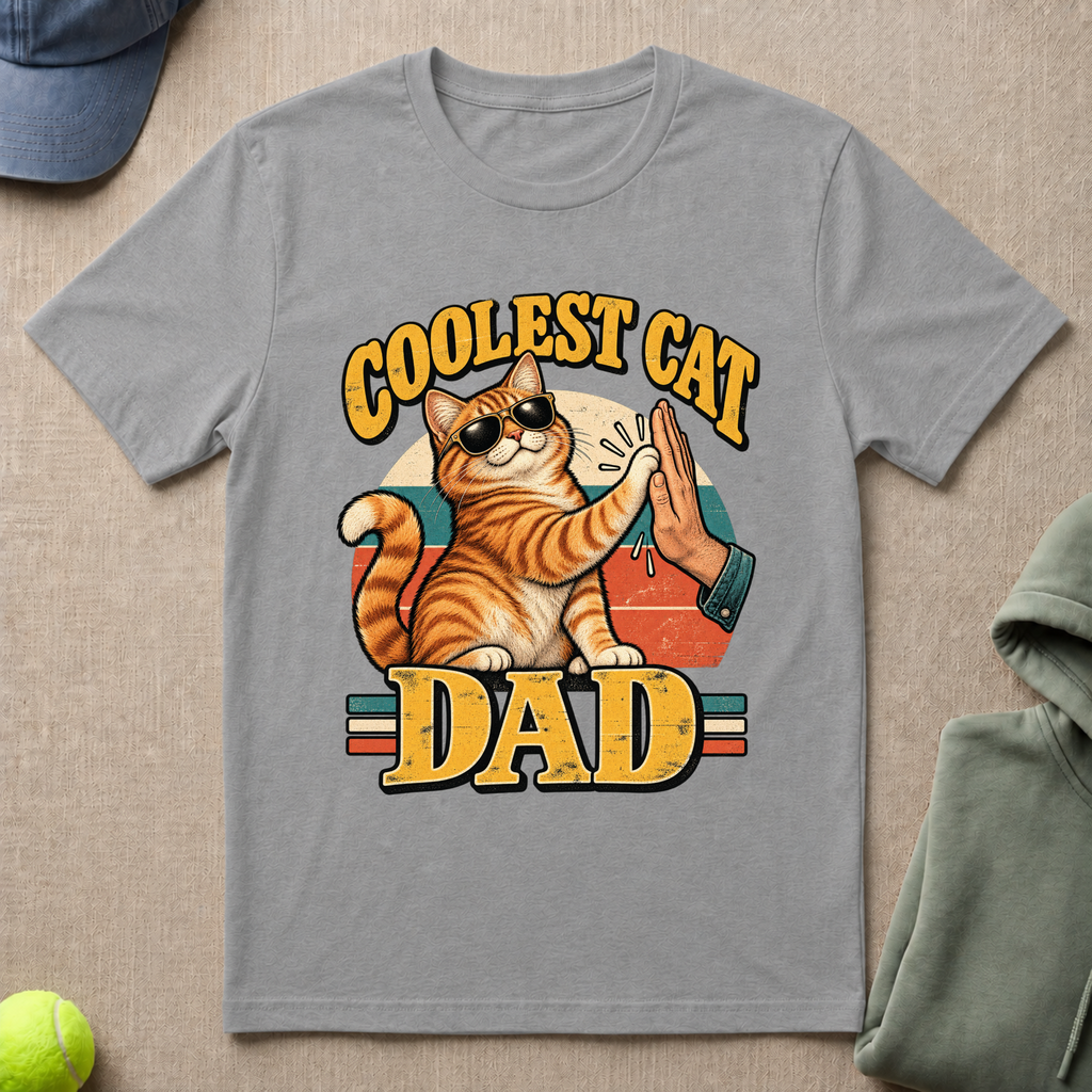Coolest Cat Dad T-Shirt