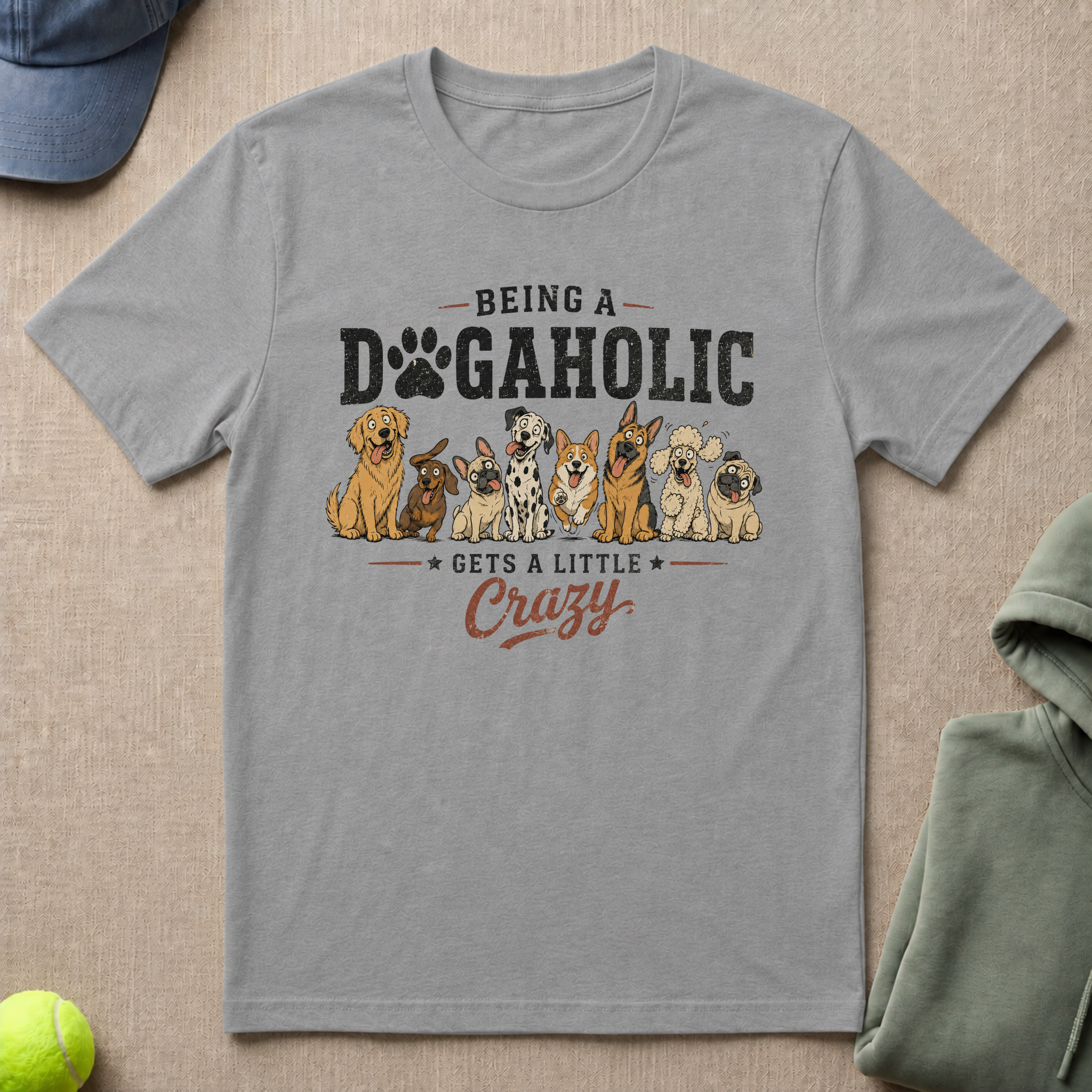 Crazy Dogaholic T-Shirt