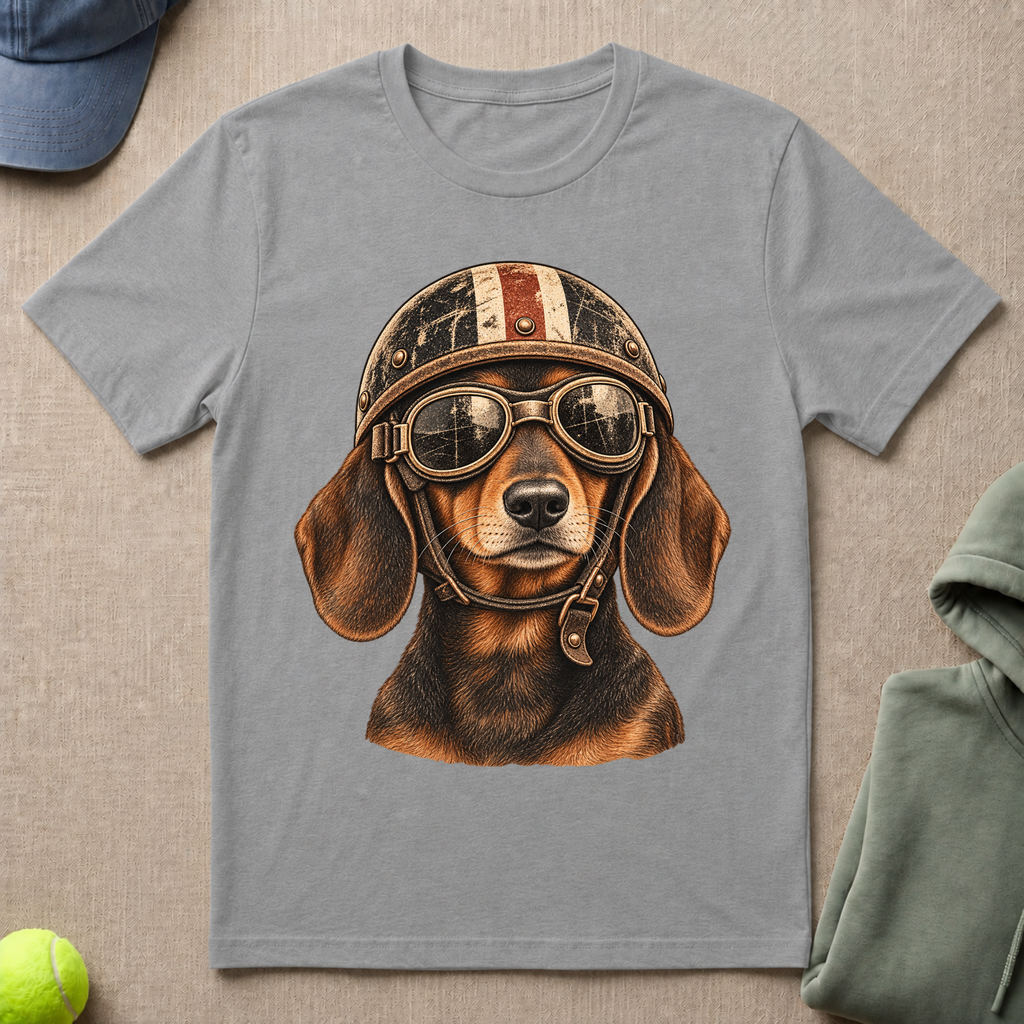 Dachshund Biker T-Shirt