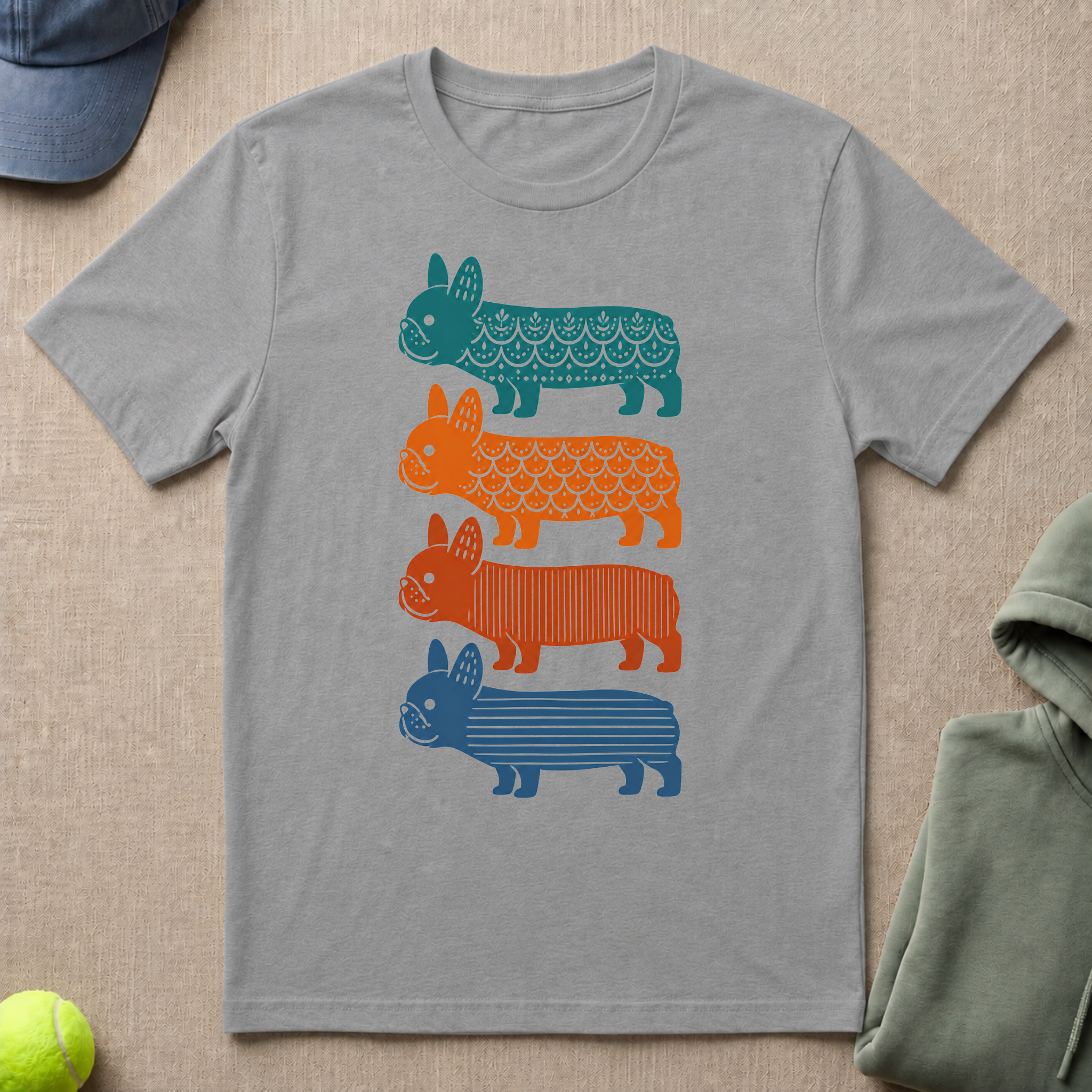 Frenchie in Color T-Shirt