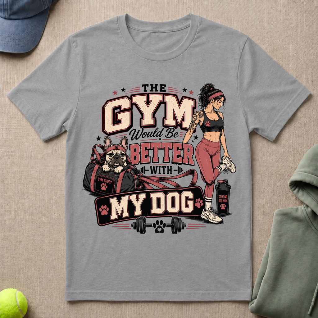 Gym Better With Dog T-Shirt