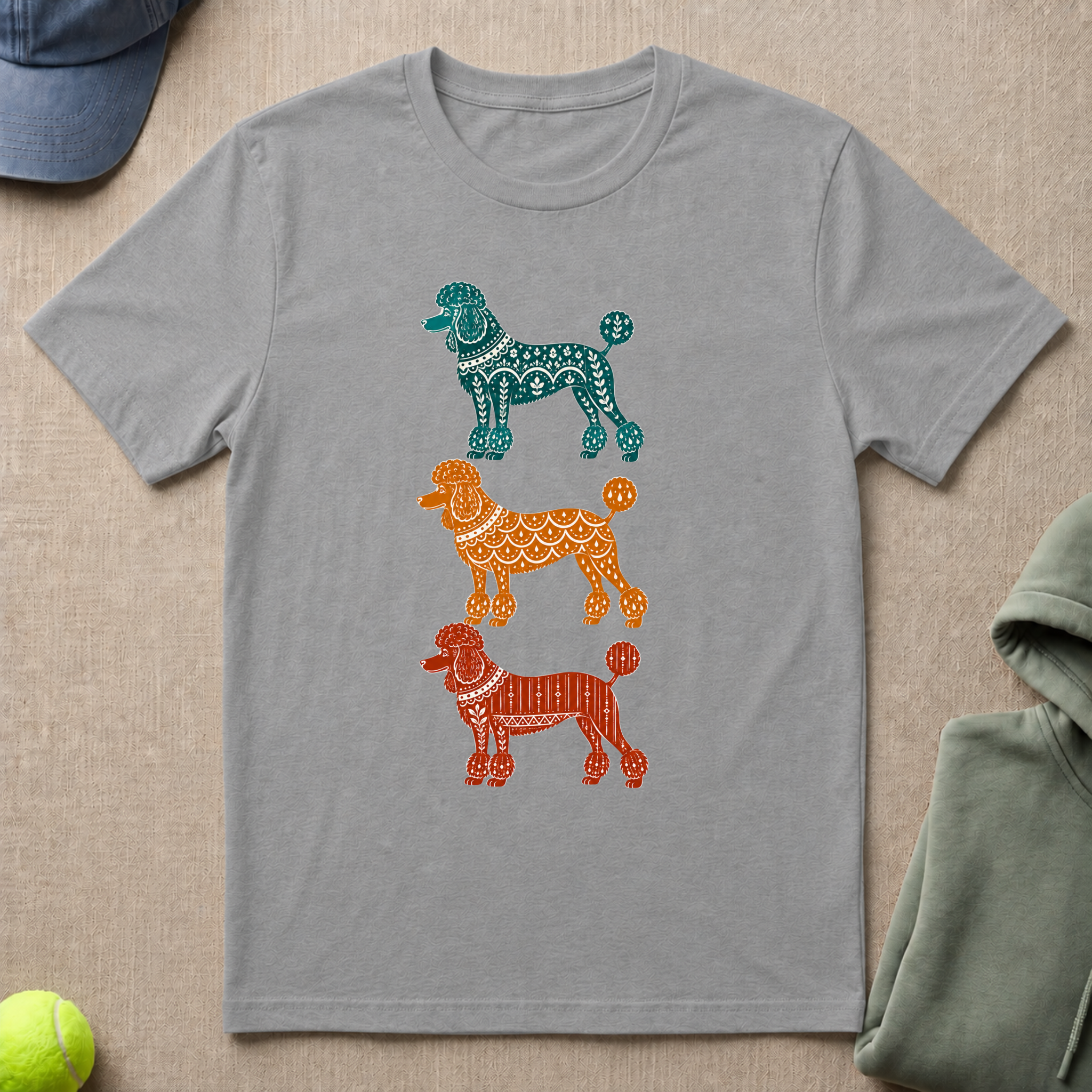 Poodle In Color T-Shirt