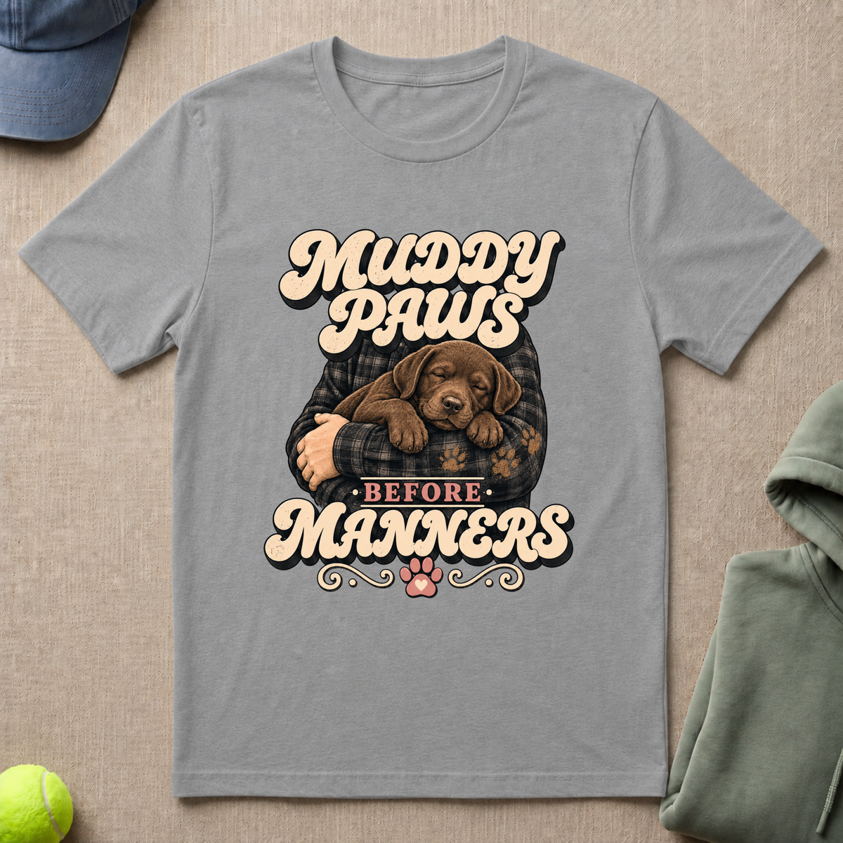 Muddy Paw Manners T-Shirt