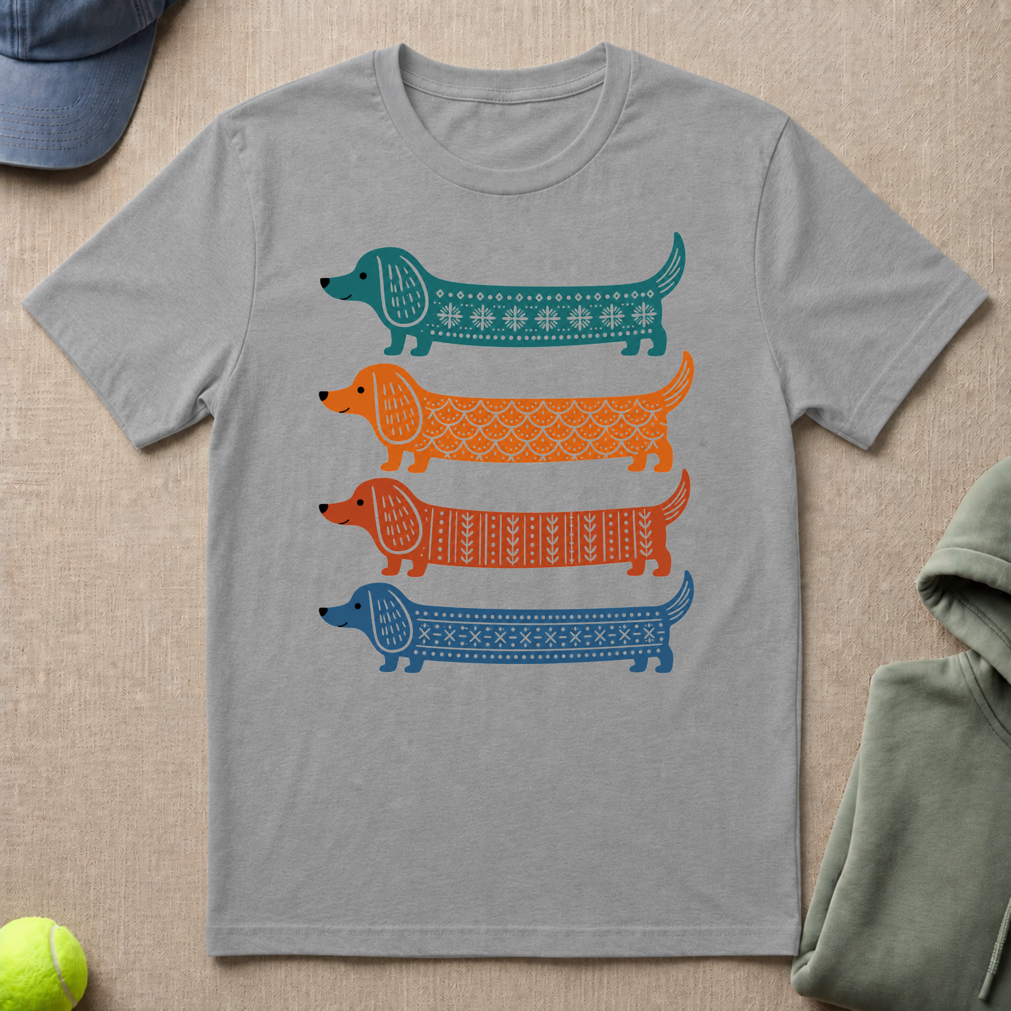 Dachshund In Color T-Shirt
