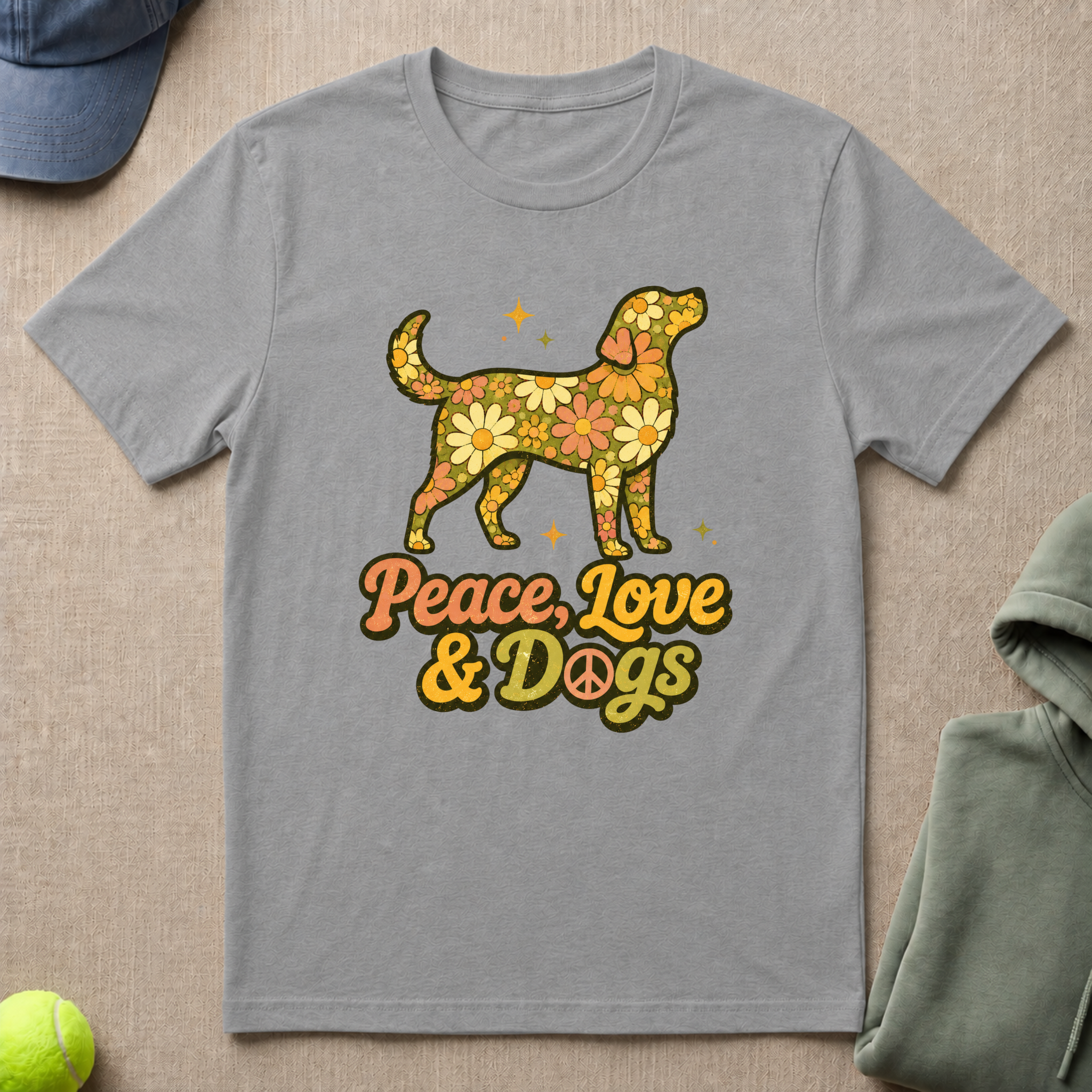 Peace Love & Dogs T-Shirt