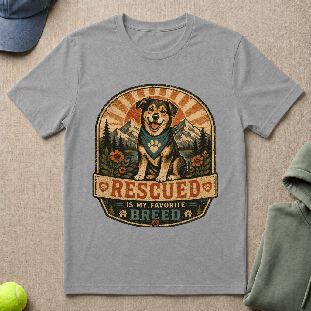 Rescued Favourite Breed   T-Shirt