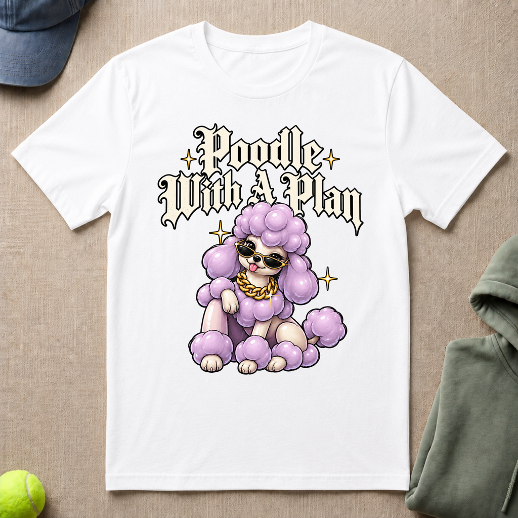Poodle With Plan T-Shirt