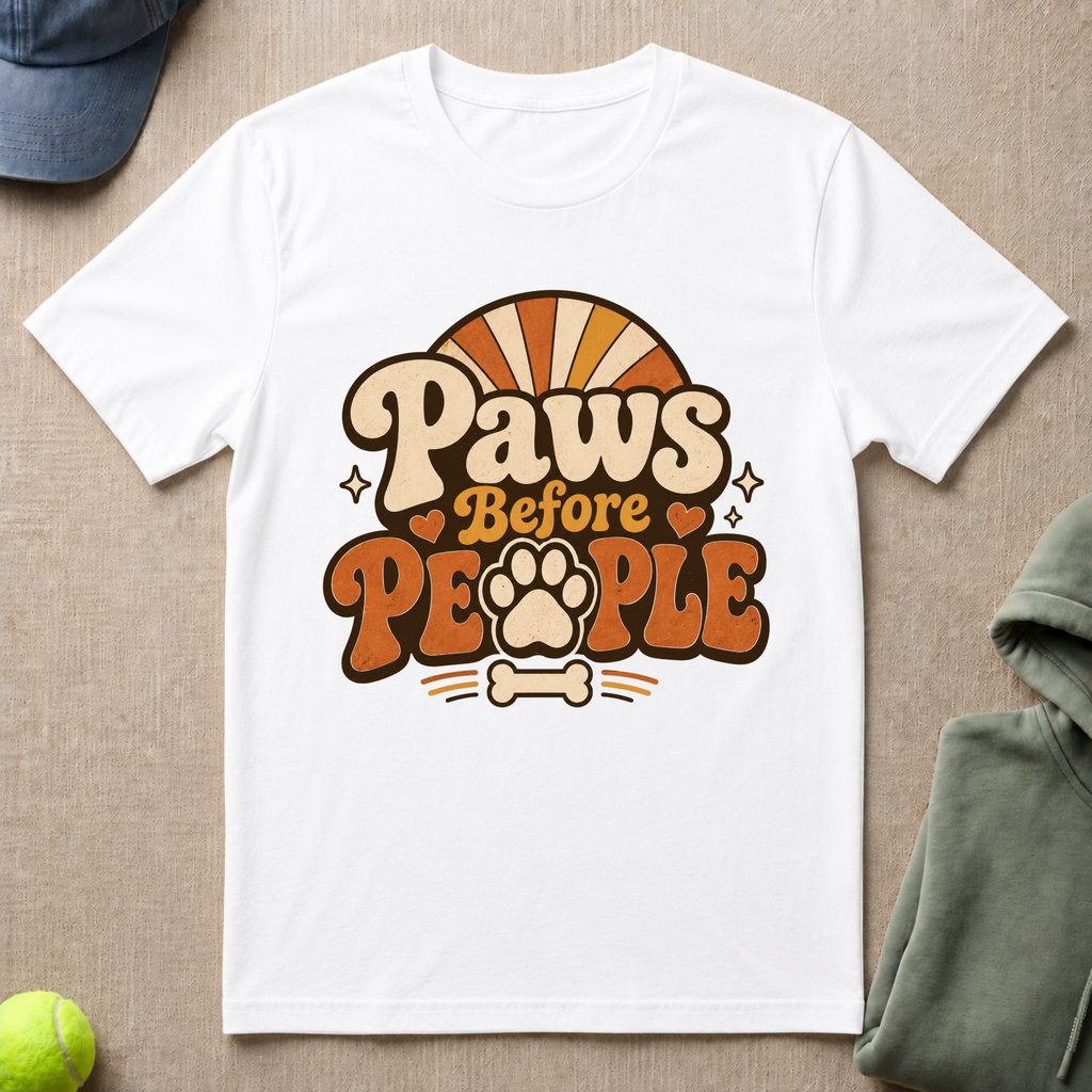 Paws Before People Logo T-Shirt