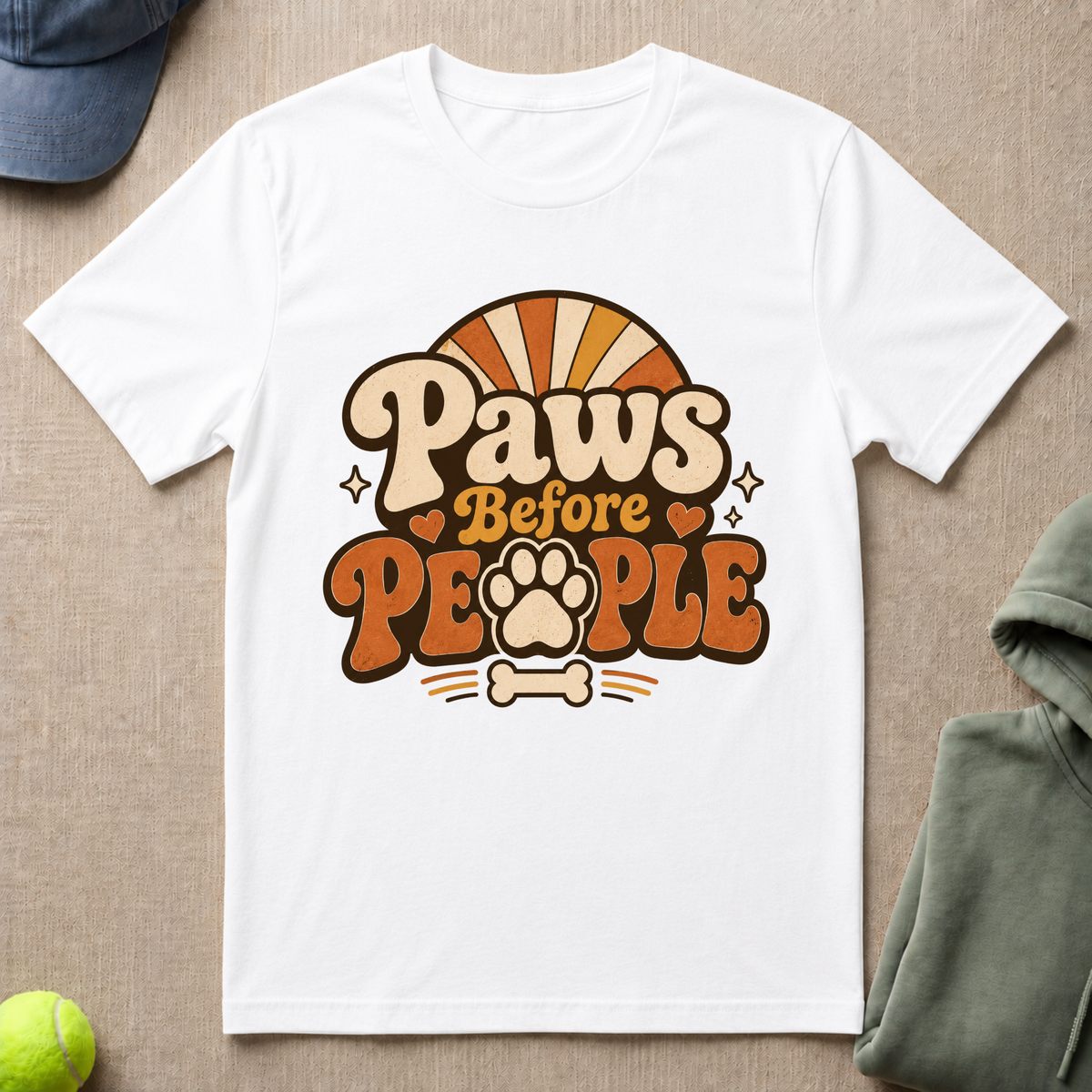 Paws Before People Logo T-Shirt