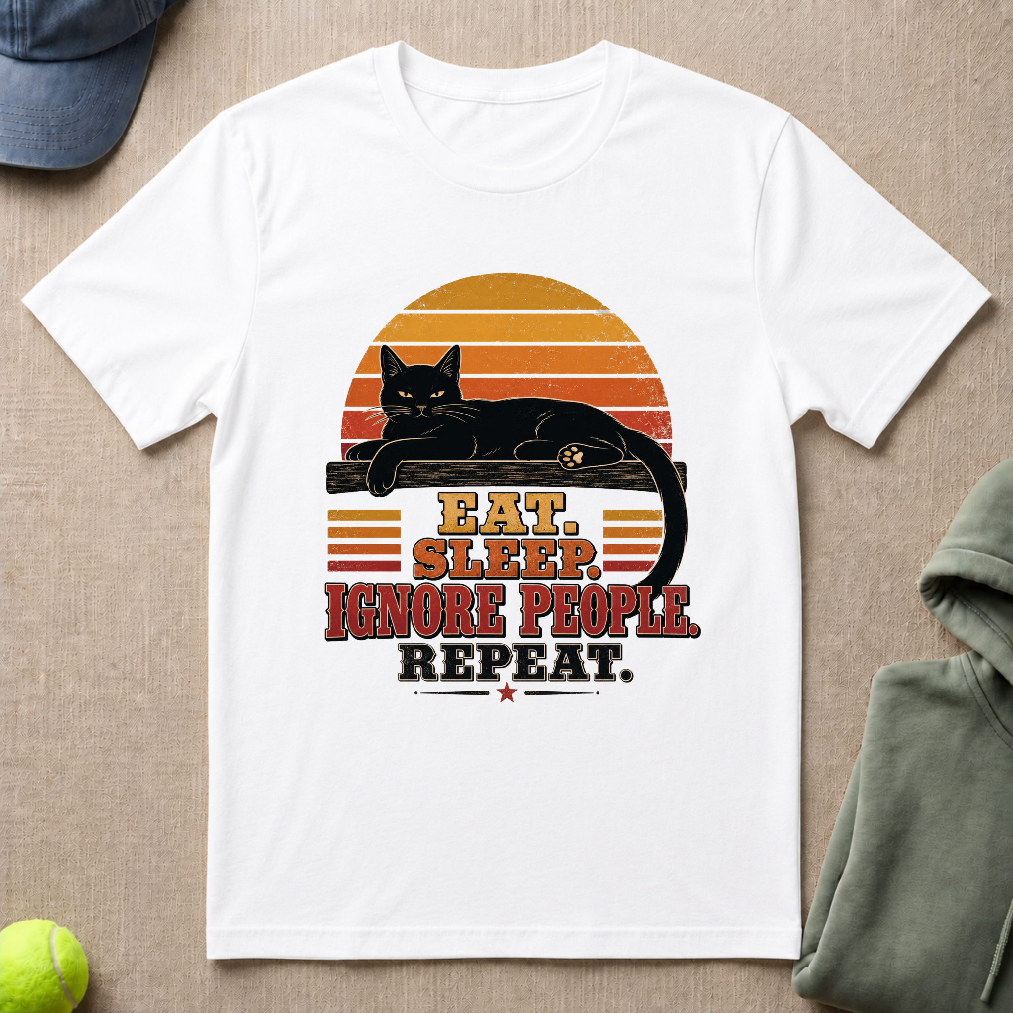 Cat Repeat T-Shirt