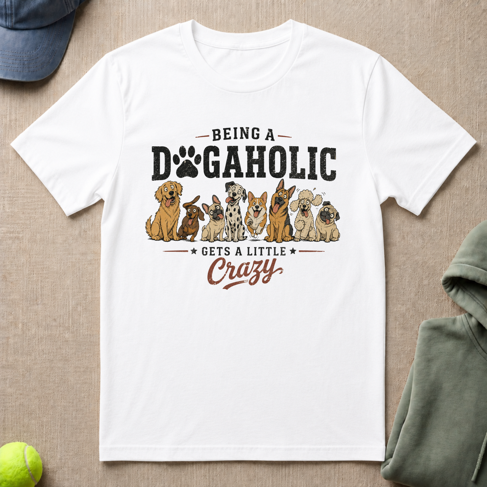 Crazy Dogaholic T-Shirt