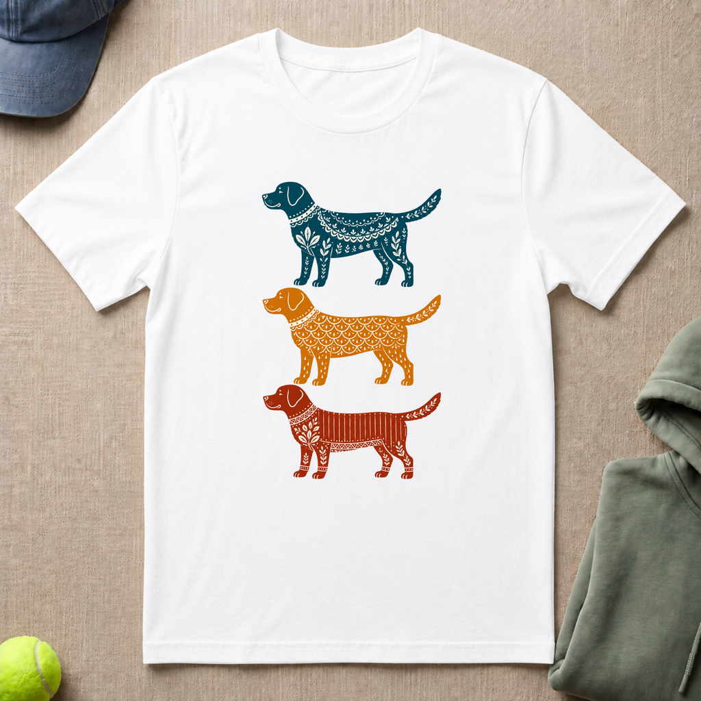 Labrador Retriever In Color T-Shirt