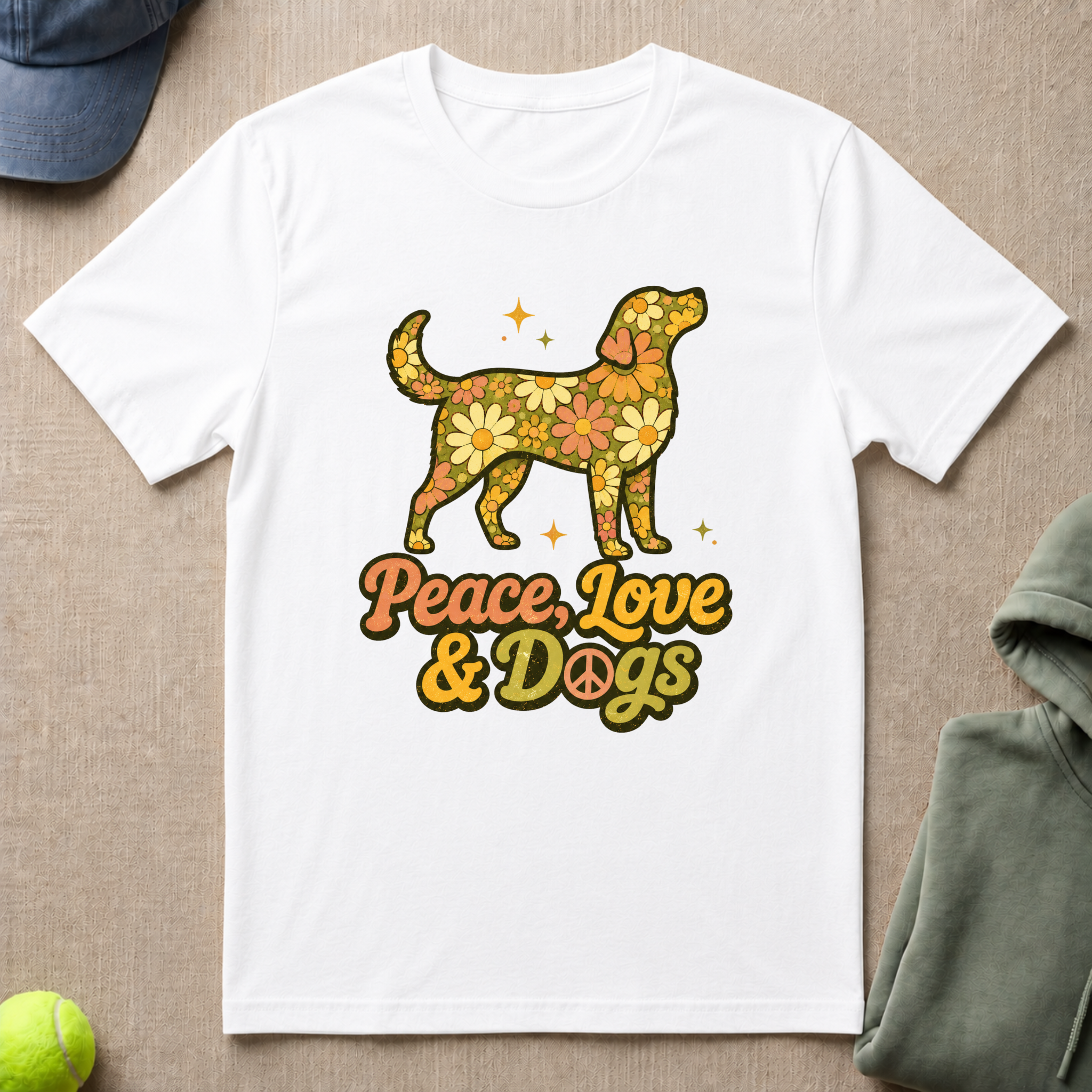 Peace Love & Dogs T-Shirt