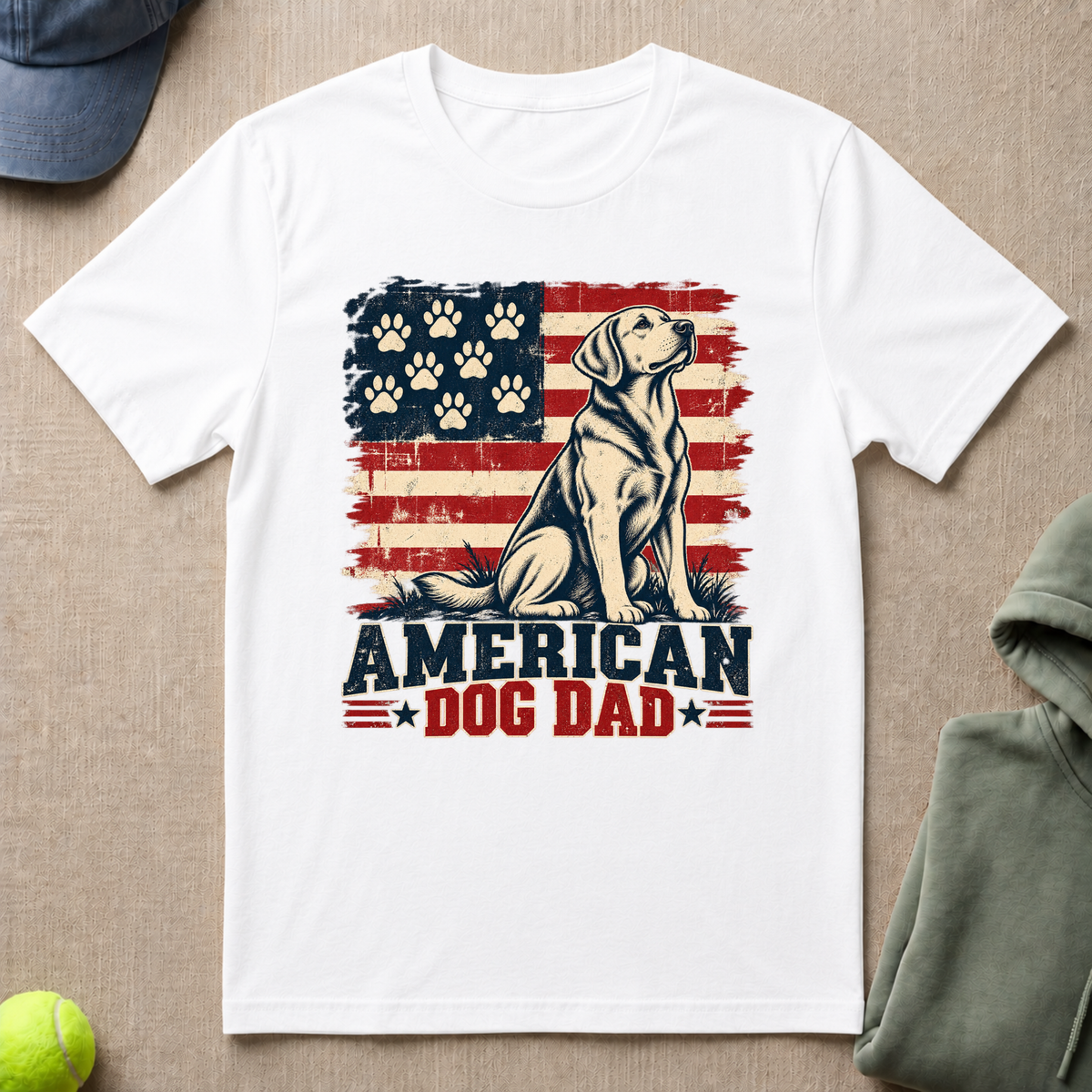 American Dog Dad T-Shirt