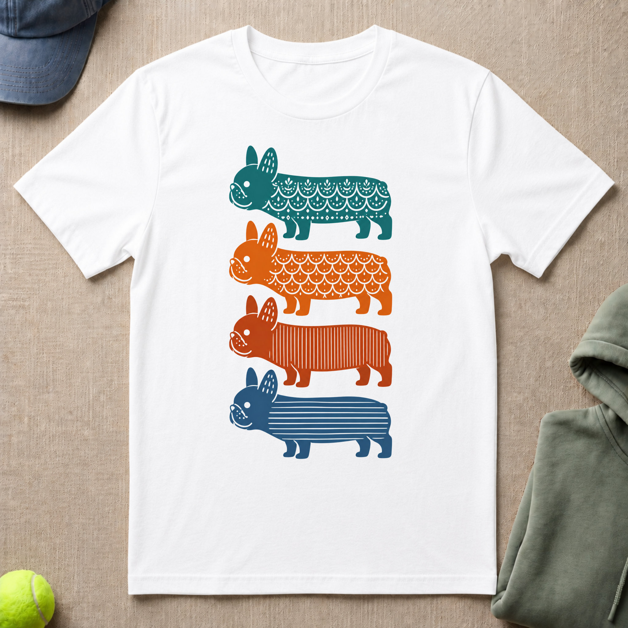 Frenchie in Color T-Shirt