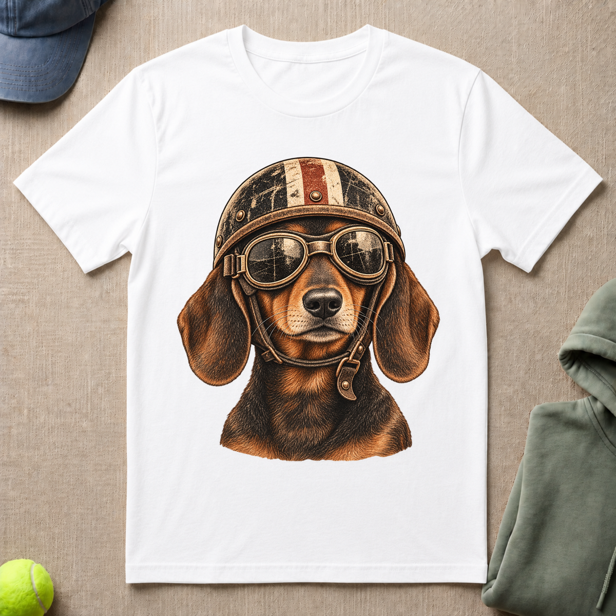Dachshund Biker T-Shirt