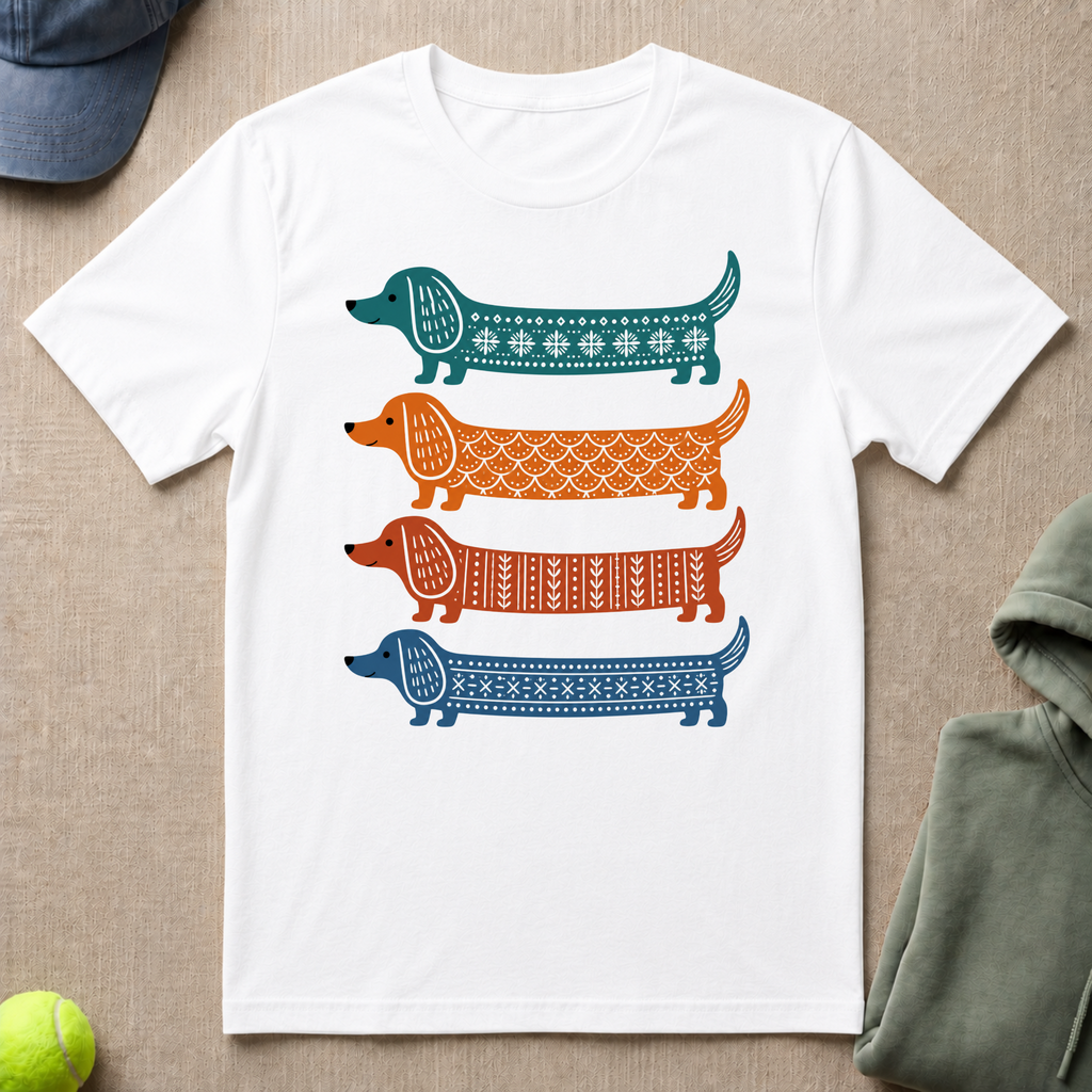 Dachshund In Color T-Shirt