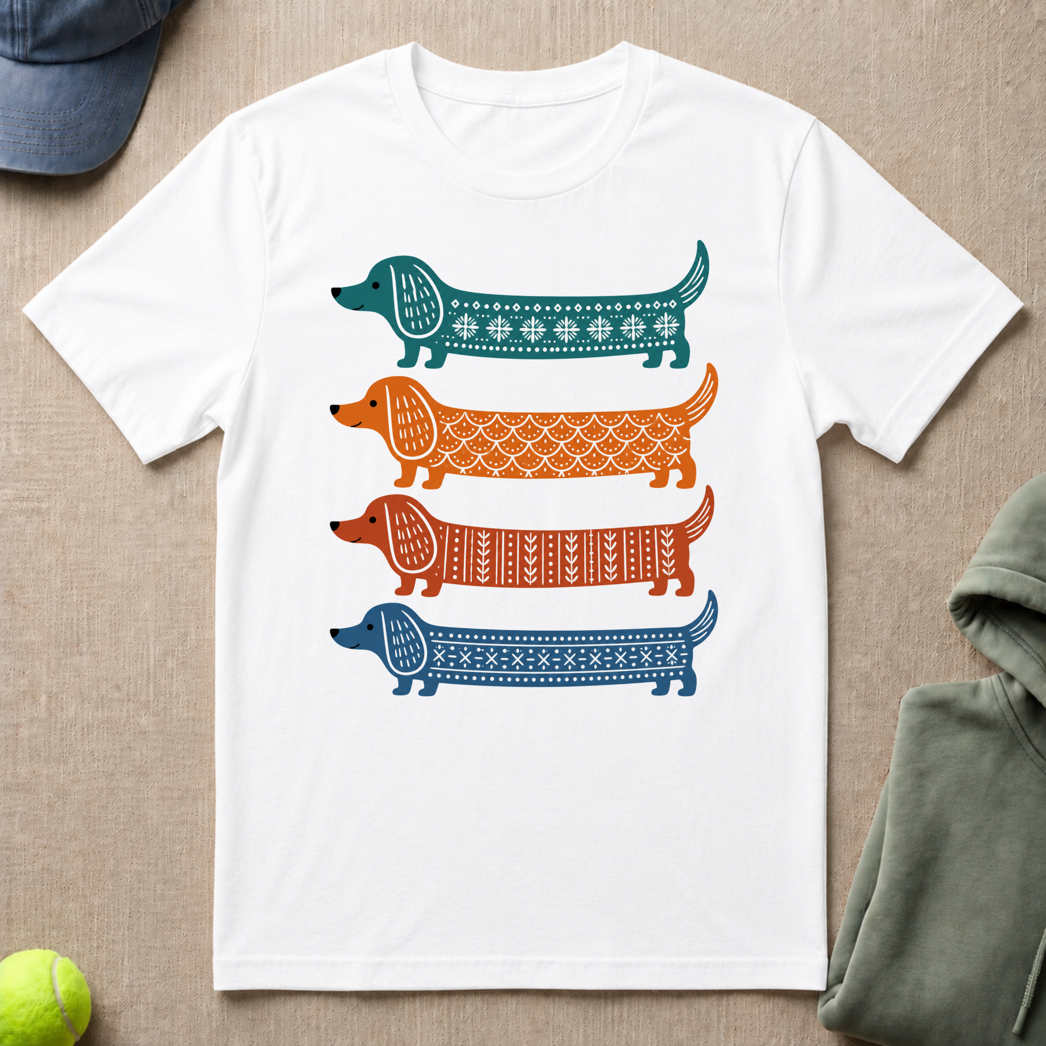 Dachshund In Color T-Shirt