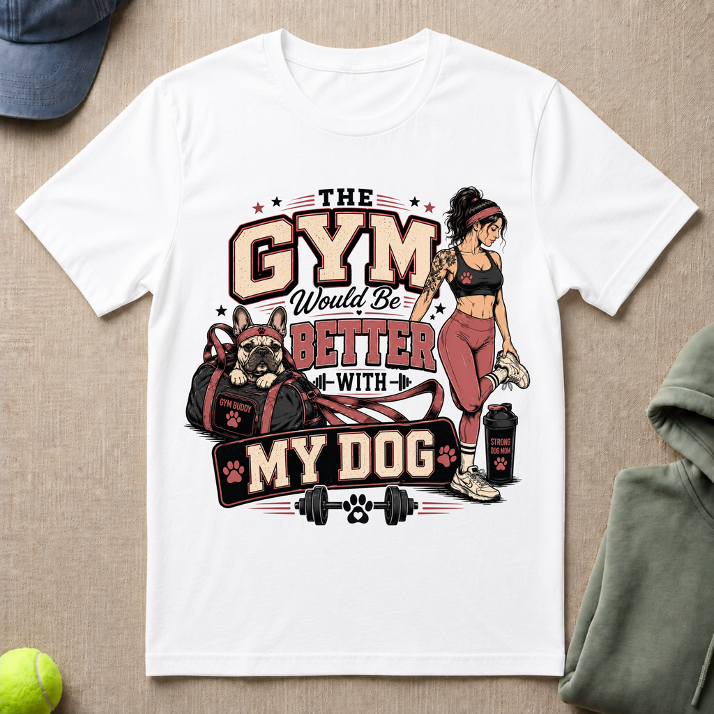 Gym Better With Dog T-Shirt