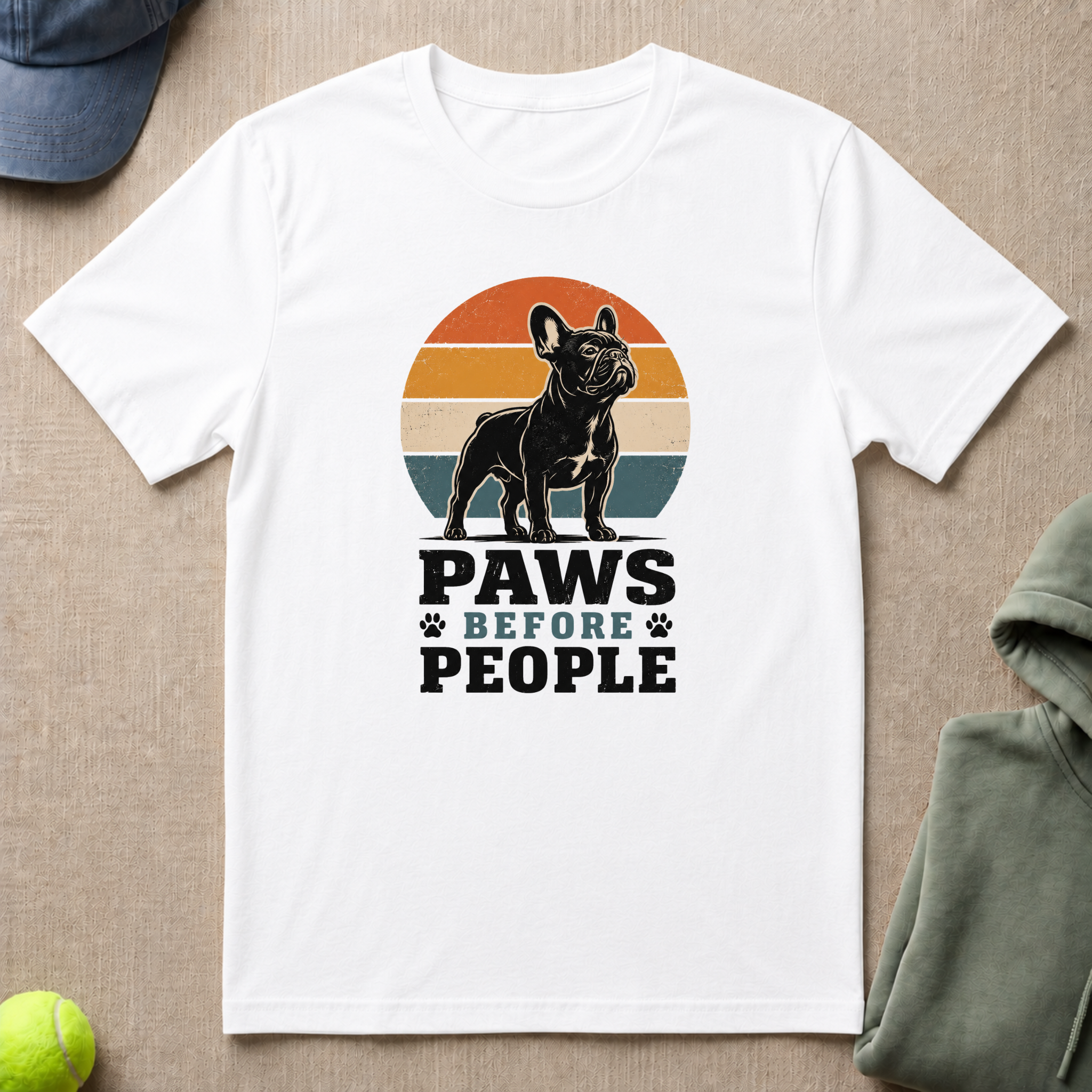 Frenchie Retro T-Shirt