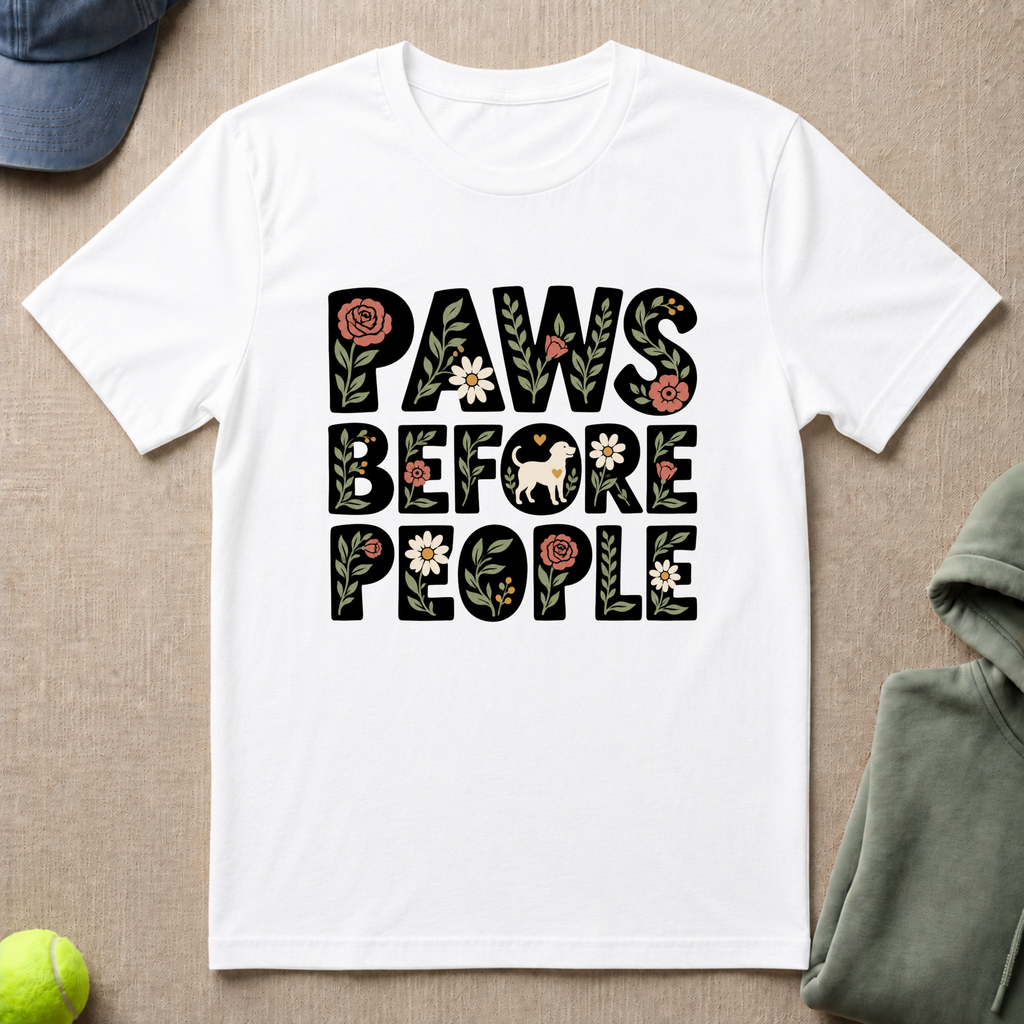 Paws Floral T-Shirt