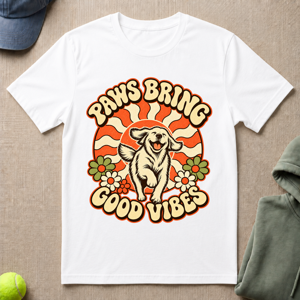 Paws Bring Good Vibes T-Shirt