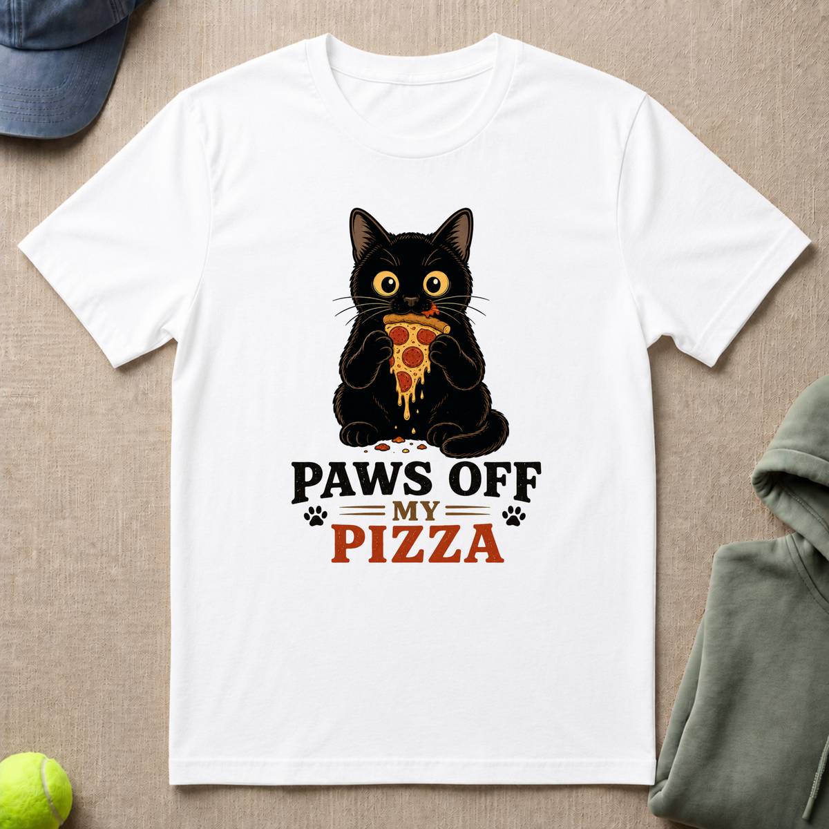 Cat & Pizza T-Shirt
