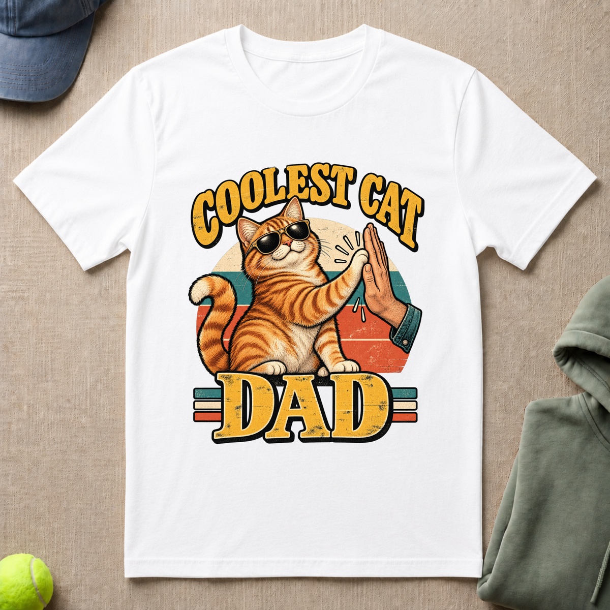 Coolest Cat Dad T-Shirt